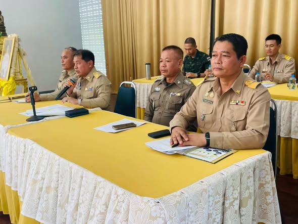 อำเภอเชียรใหญ่ประชุมกำนัน ผู้ใหญ่บ้าน ประจำเดือนตุลาคม ๒๕๖๙ พร้อมขับเคลื่อนงานสำคัญด้านการพัฒนาชุมชน
